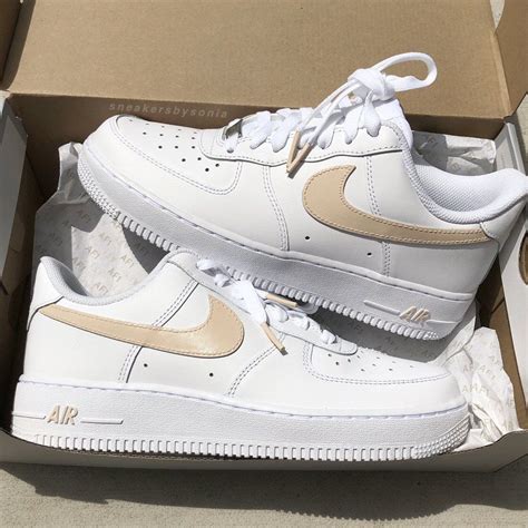 nike air force one custom beige latte|air force 1 prm beige.